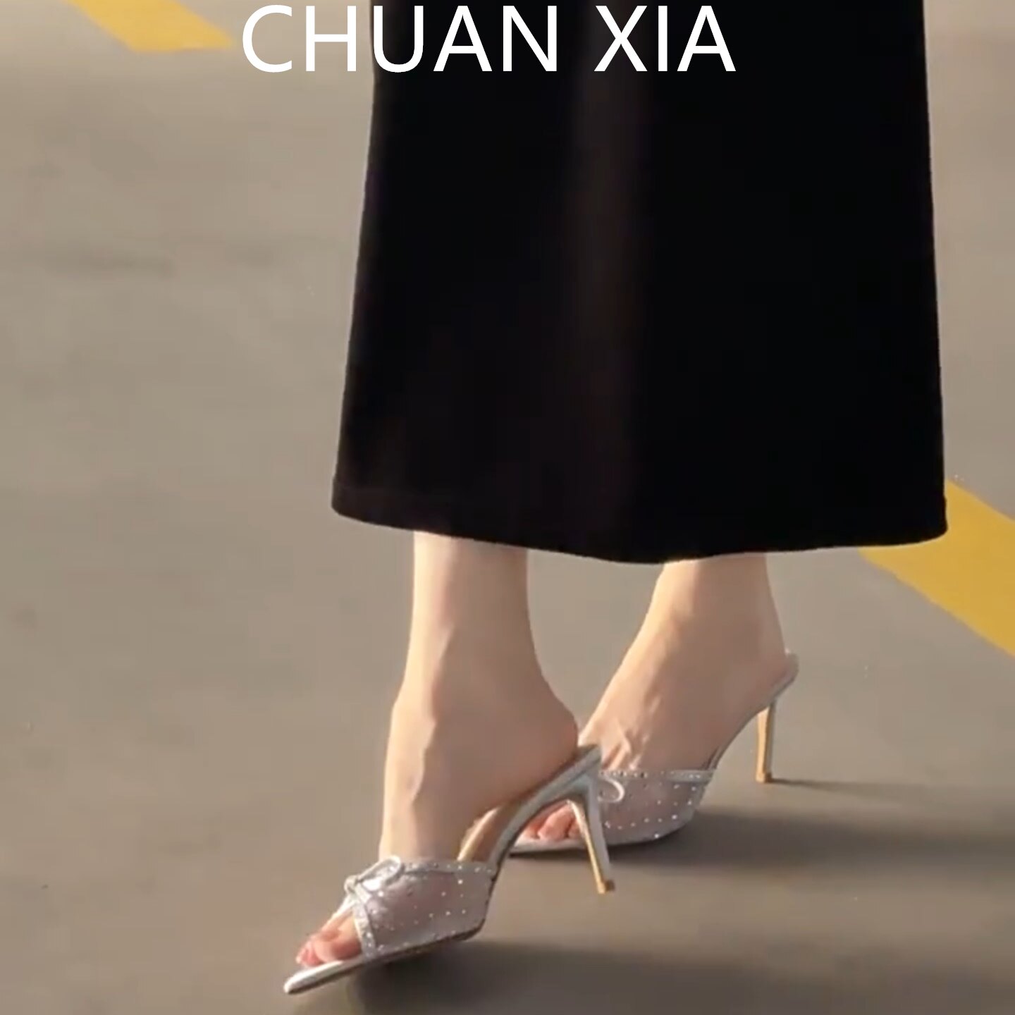 羊皮版~法式蝴蝶结水钻高