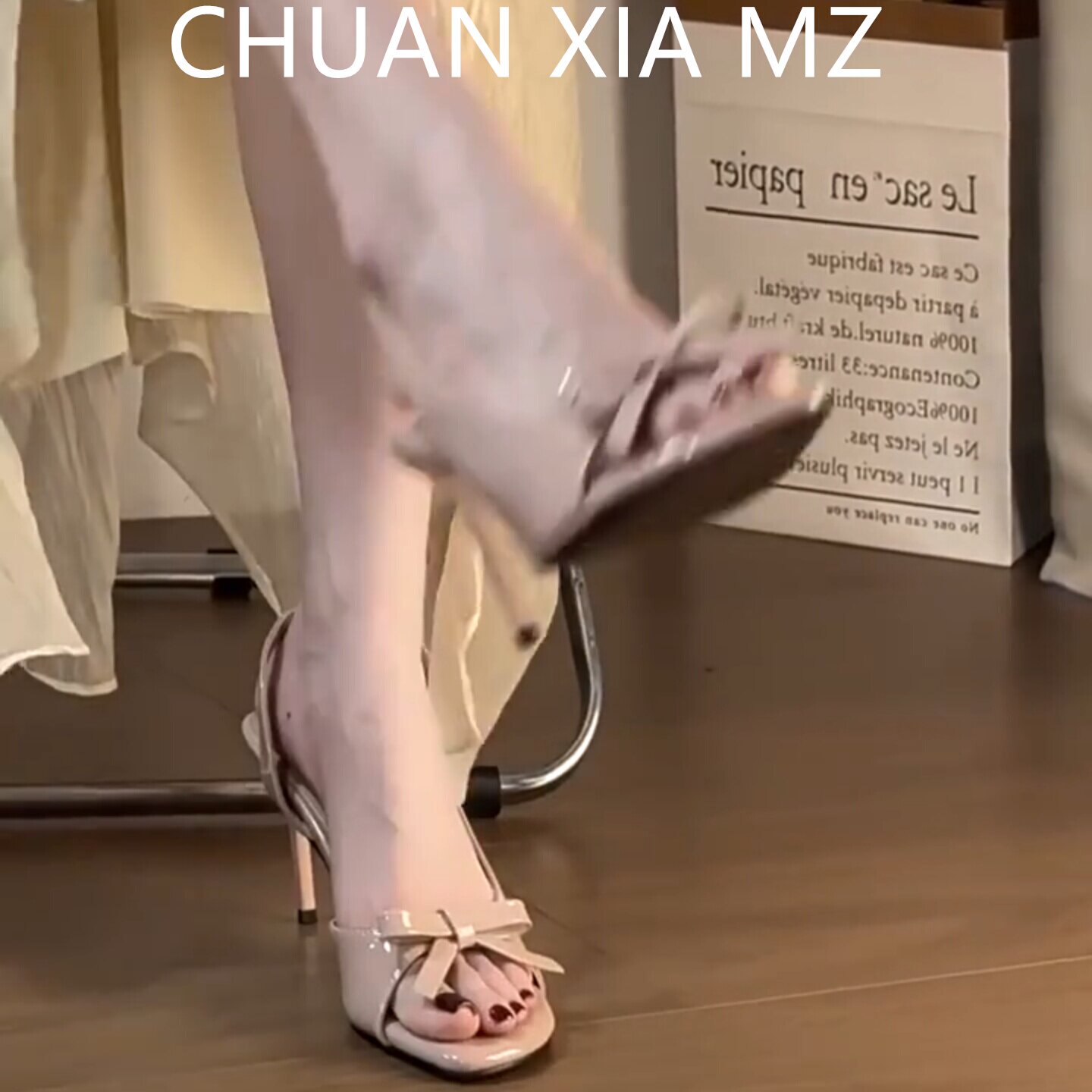 羊皮版~温柔风蝴蝶结露趾