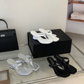 XIANG FAN简约风夹脚拖鞋 外穿时尚 DING 百搭一字拖楔型凉拖鞋 舒适