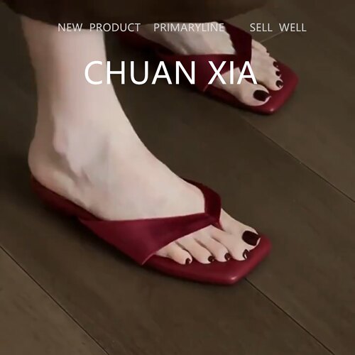 羊皮版！度假风百搭夹趾