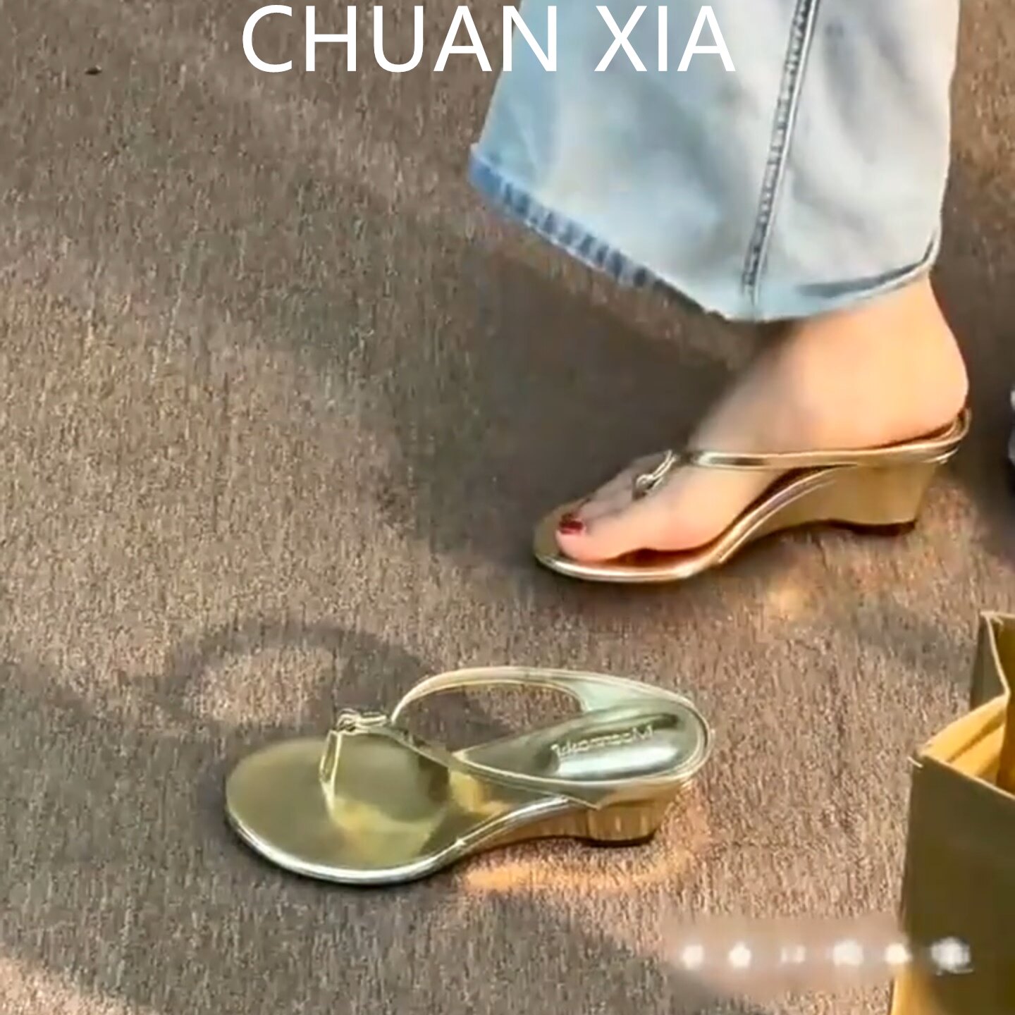 羊皮版-韩系极简风金色人