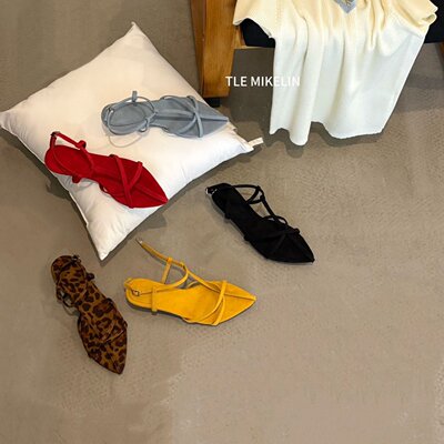 TLEMIKN仙女风镂空尖头