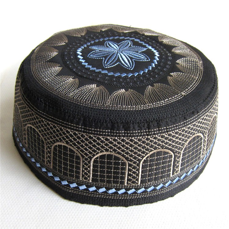 Hui Punch holes Muslim Supplies Pure white Sunday cap Boutique Mosque man Hui black Hatin the Accessories/Leather belt/Hat/Muffler , Hat  category - from Buy2taobao.com to provide professional Taobao agent buy service