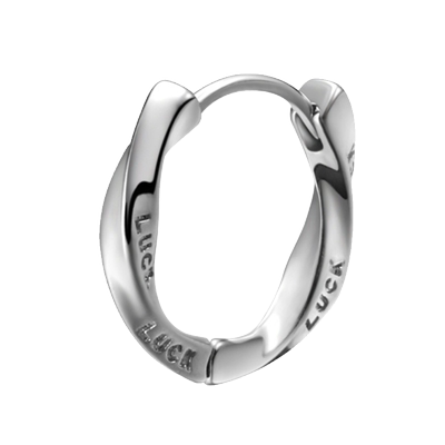 欧美925银针男女好运耳环