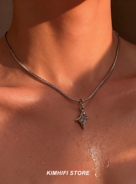 项链男款2025年新钛钢不掉色欧美高级感嘻哈潮酷配饰品