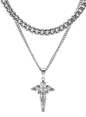 小天使双层叠戴古巴链