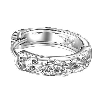 中国风男士气质貔貅耳环银针