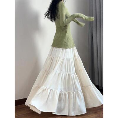 读衣术大摆半身裙轻奢加长款伞裙