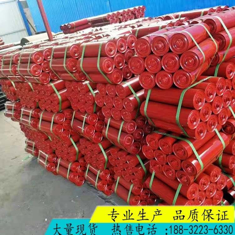 橡胶缓冲托辊   无动力平行托辊 槽型托辊组 三连串调心防水 托辊