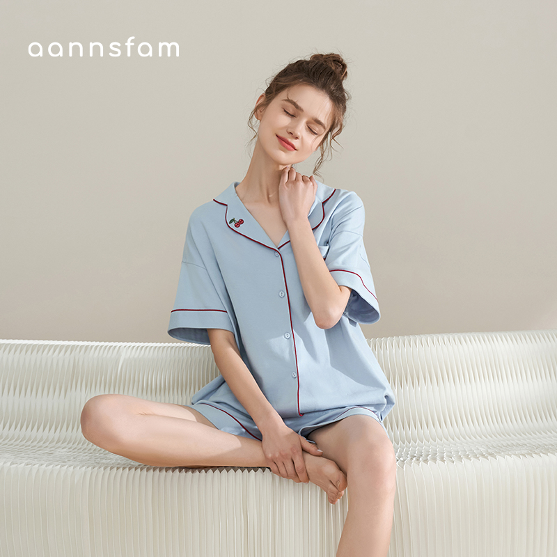 安之伴女纯棉睡衣夏季2024年新款