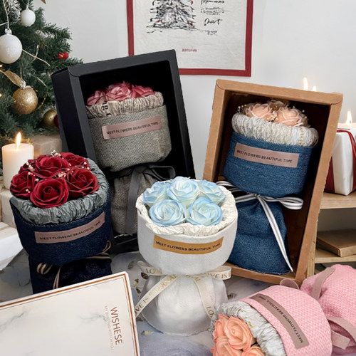 迷你干花小花束永生花玫瑰花