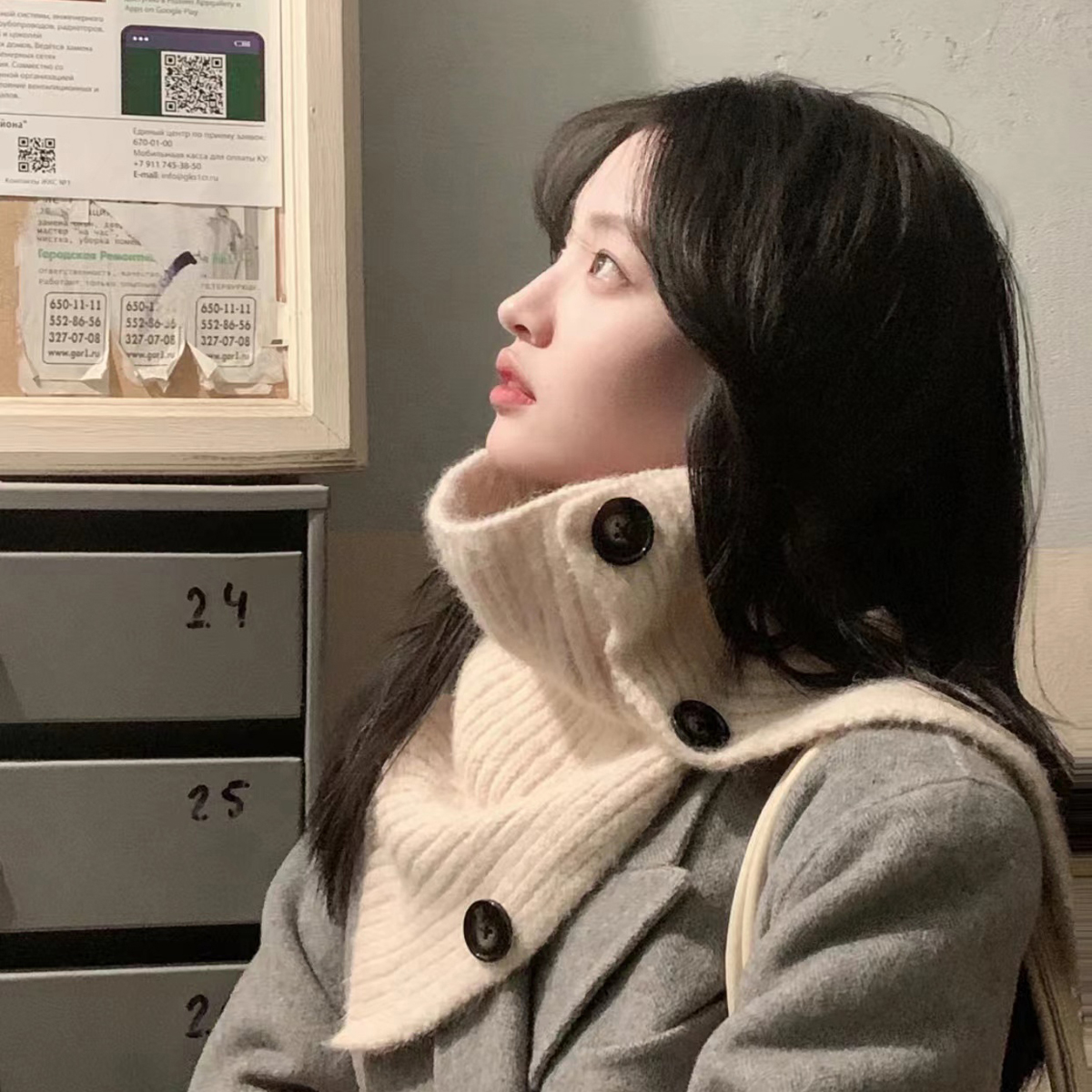 冬季多功能围脖女新款围巾披肩