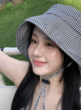 包上恩同款大檐防晒遮阳渔夫帽女