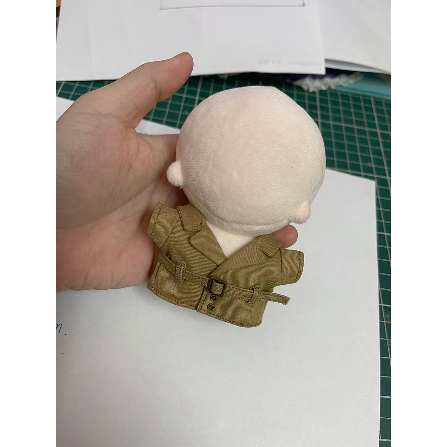 肥仔大佬10厘米海星体风衣娃衣10cm棉花娃娃海星体大衣外套娃衣