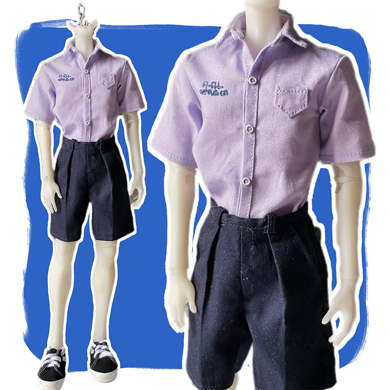 肥仔大佬雏菊体特6分bjd泰国校服娃衣6分bjd泰兰德校服娃衣套装
