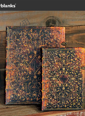 现货Paperblanks笔记本Grolier格罗里埃式装订装饰图案复古记事本