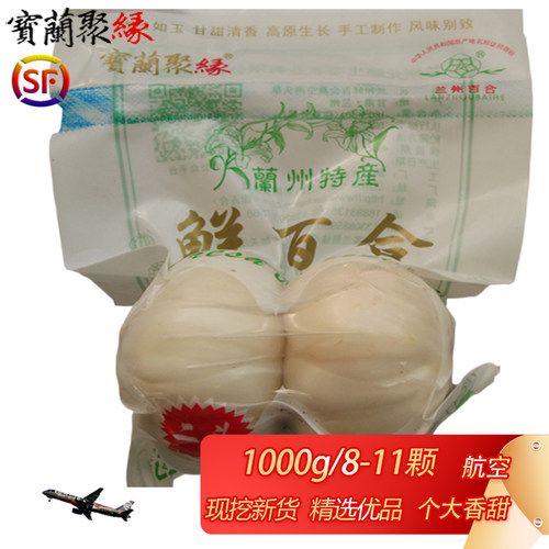 兰州鲜百合特大级两头皇航空