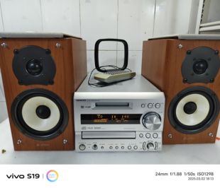 安桥日本进口稀有橙色蘋，放CD,MD，外接蓝牙，电压100伏，成色好