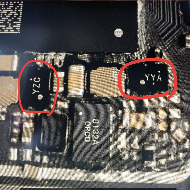 YYT适用于小米Play红米9A 6 15脚CPU供电YZ YY 4Y Y0充电YZ开头ic