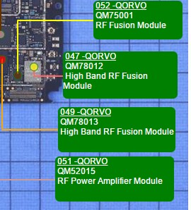 适用小米8 功放信号IC QM75001 QM78012 QM78013