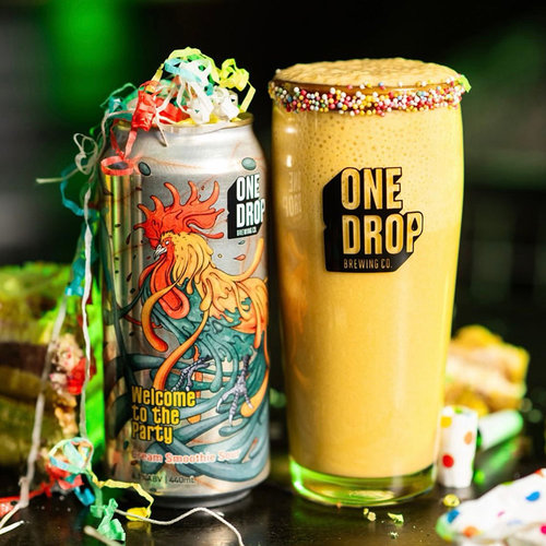 一滴/One Drop澳洲进口果昔派对水果奶昔酸艾尔蓝雾果浪440ml