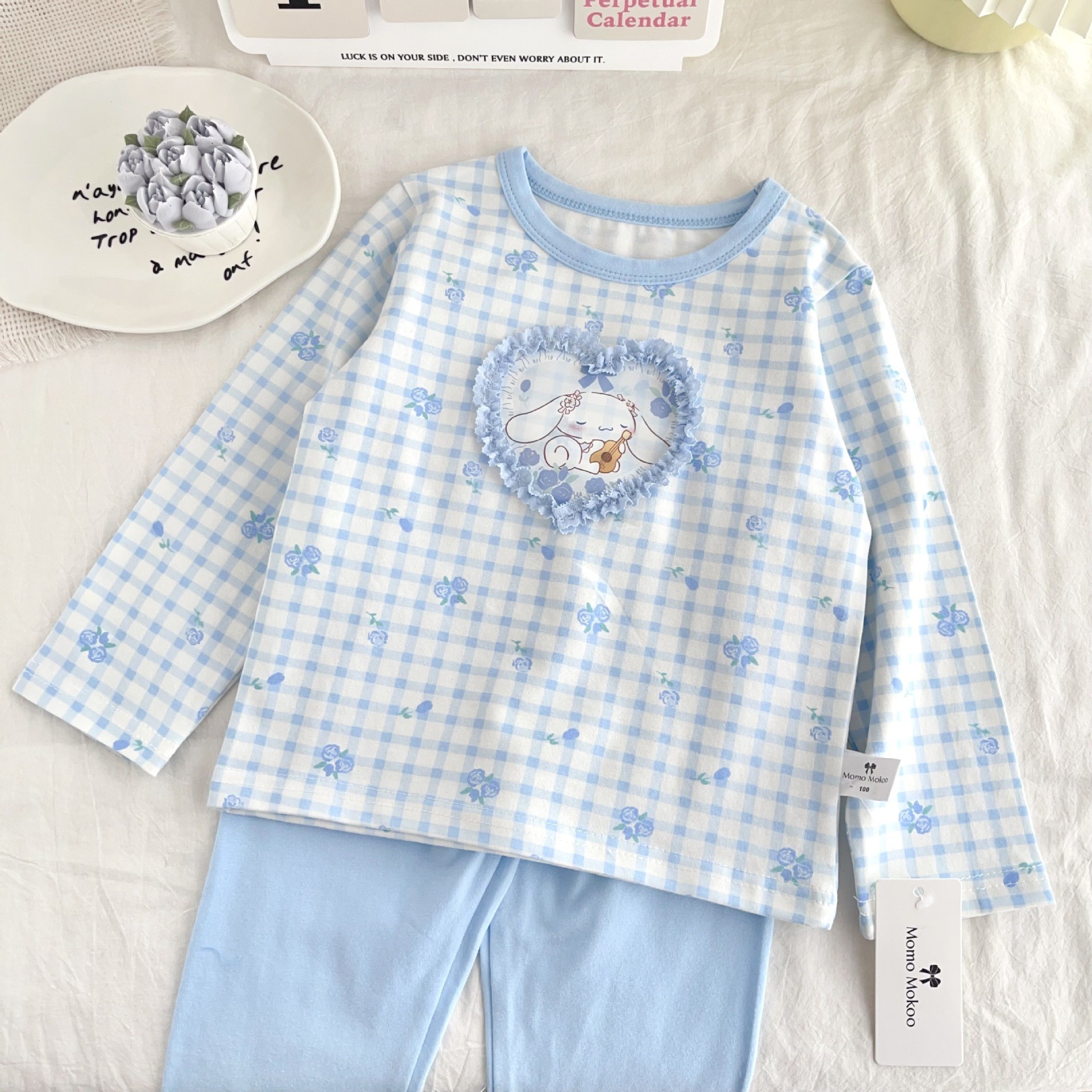 大耳狗女童家居服可爱睡衣