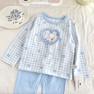 大耳狗女童家居服可爱睡衣套装月桂狗家居服小白狗上衣裤子高颜值