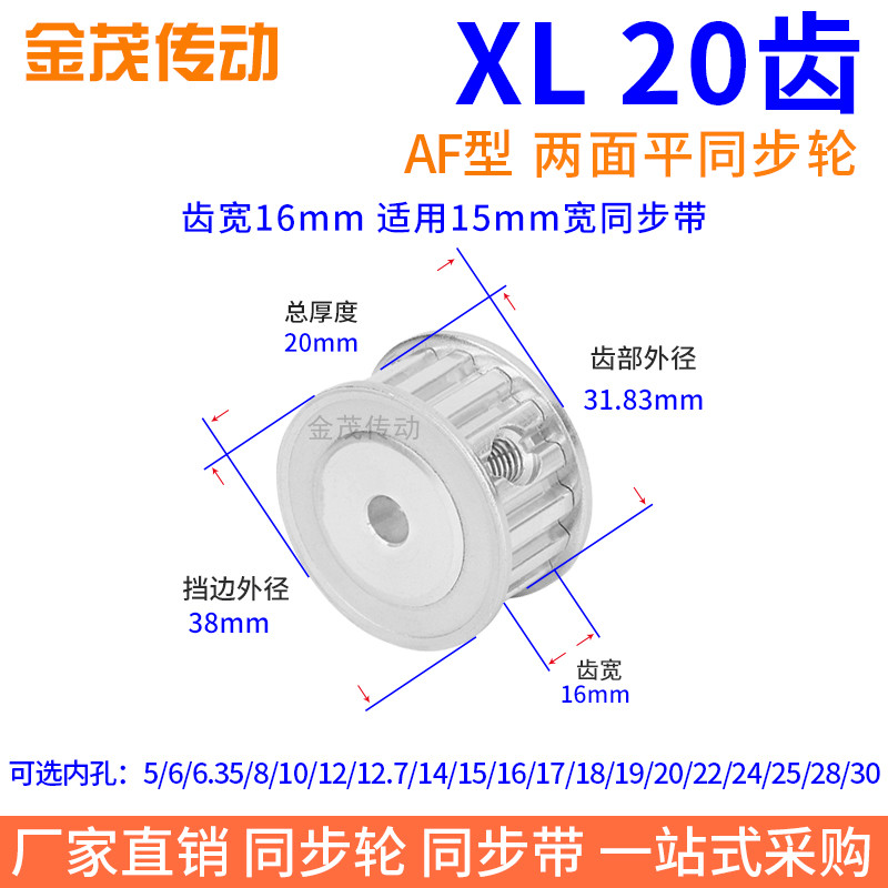 XL20齿AF齿宽16同步带