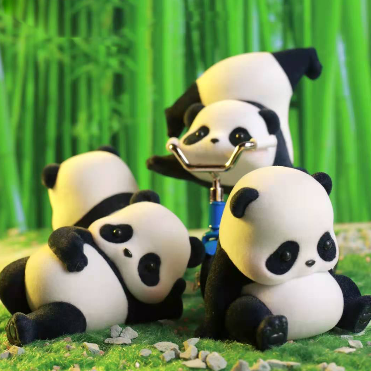 正版panda roll日常熊猫滚滚盲盒手办公仔确认款盲盒2021网红新款