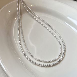 baby小米珠珍珠项链2026新款 颈链夏天叠戴澳白小米粒2mm极细 爆款