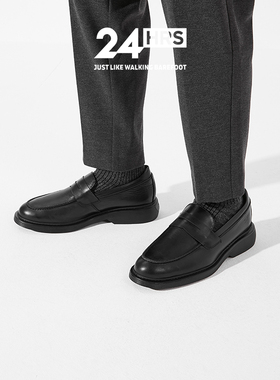 24Hrs西班牙24小时进口男士商务休闲皮鞋 轻盈小牛皮乐福鞋 11927