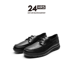 24Hrs24小时进口春季男士系带休闲鞋 质感小牛皮鞋 12206