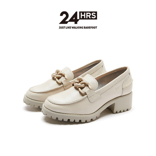 24Hrs西班牙进口小牛皮松糕鞋