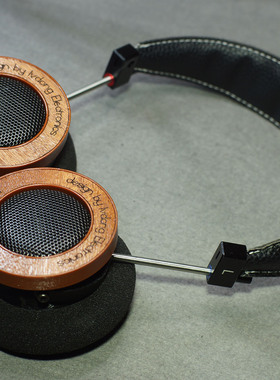 3D打印mmcx金属头梁真皮木桶开放式头戴耳机DIY外壳44mm单元可用