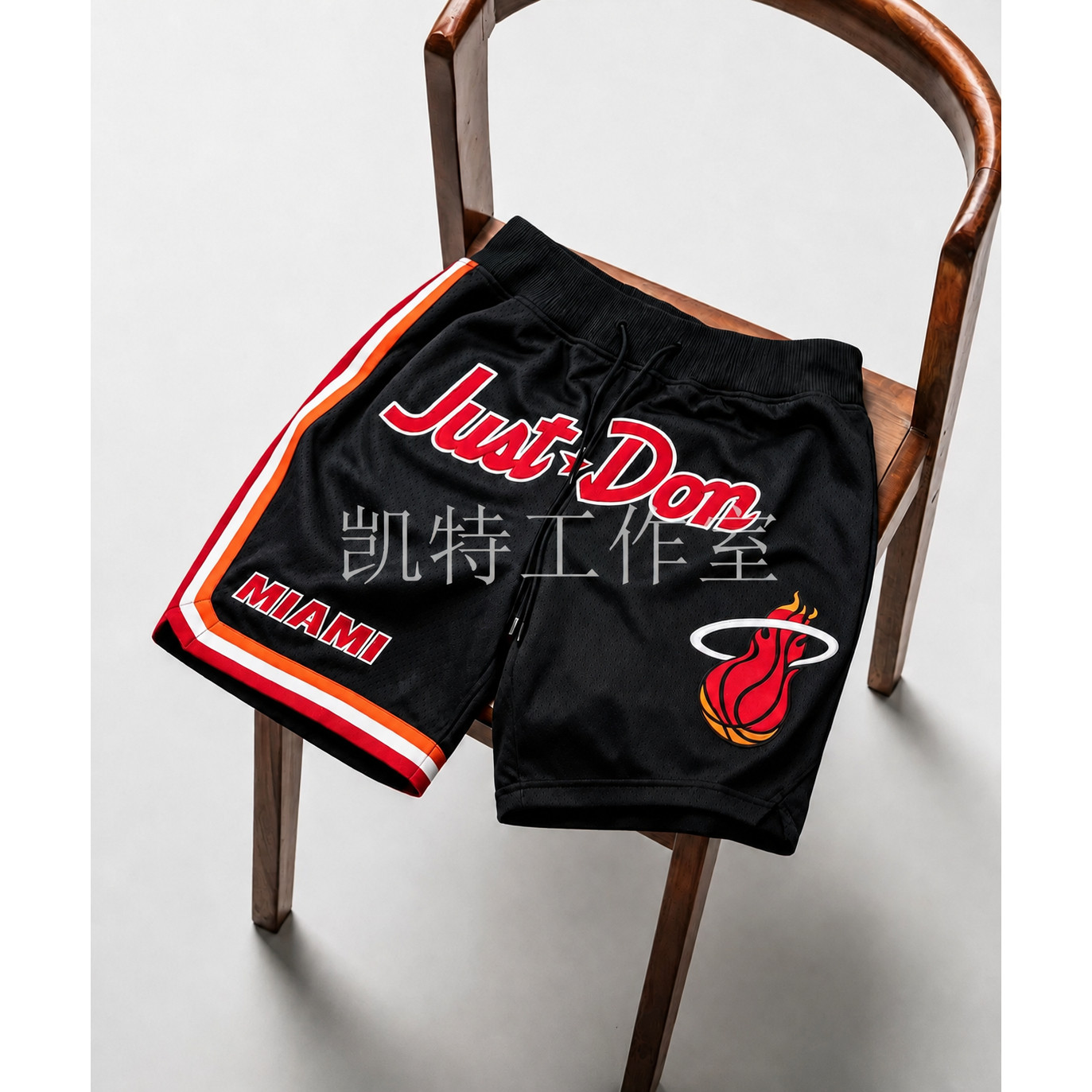 凯特自主高街ogJD热火队重磅球裤