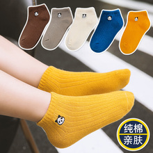 男童袜子纯棉秋款低帮袜宝宝袜子薄棉学生袜儿童船袜1-3-5-7-9岁