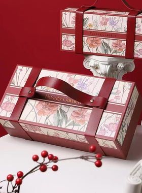 创意喜糖盒硬盒免折叠轻奢手提伴手礼盒空盒大号新款礼物包装盒子