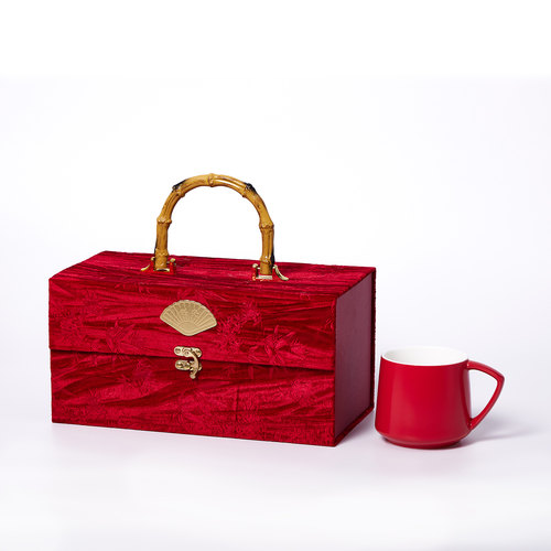 手提绒面大号伴手礼盒空盒