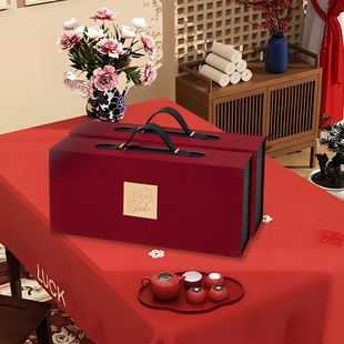 新款手提结婚伴手礼盒硬盒大号订婚礼物盒精美礼品盒空盒支持定制