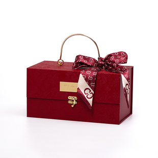 新款手提结婚伴手礼盒空盒免折叠精美订婚礼物盒轻奢大号礼品盒子