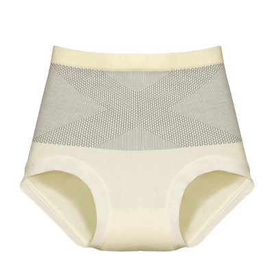 女士无痕高腰收腹冰丝内裤
