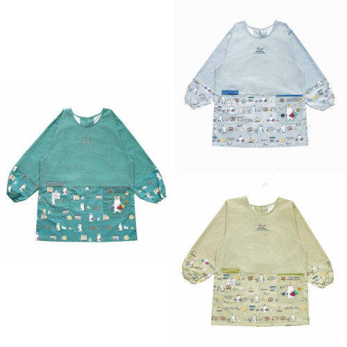 日本原单Kusuguru新款防油污可爱日系围裙女家用厨房成人罩衣长袖