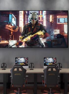 CSGO反恐精英游戏挂画网吧电竞酒店男生电竞房装备枪械射击装饰画