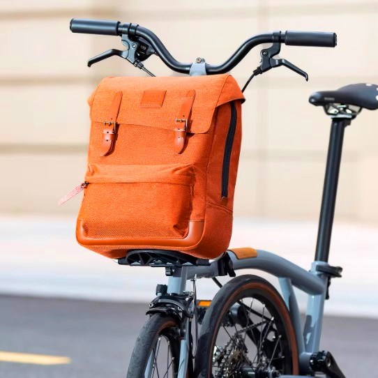 洛克兄弟小布折叠车复古背包