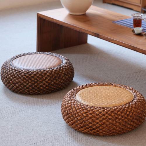 矮凳禅修客厅日式藤编蒲团榻榻米