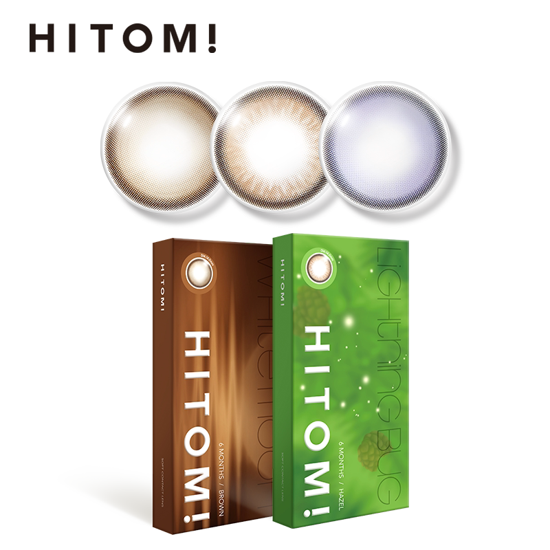 HITOMI希多蜜美瞳半年抛自然混血大小直径隐形近视眼镜1片装实拍图 商品