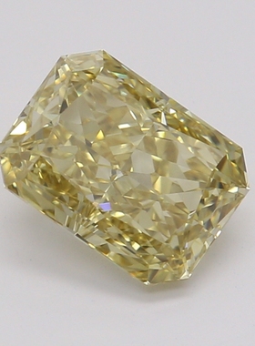 CY宝饰 GIA彩钻0.81克拉中彩黄色FBY/VVS2雷迪恩雷帝恩形裸钻裸石