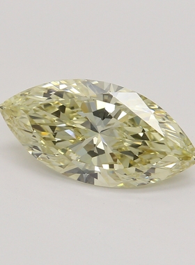 CY宝饰 GIA彩钻1.03克拉中彩黄色FBY / IF无暇橄榄形裸钻裸石2EX