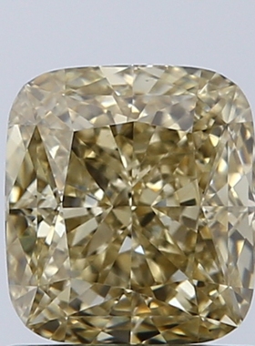 CY宝饰 GIA彩钻1.11克拉中彩黄色FBY / VS2枕形裸钻裸石NONE