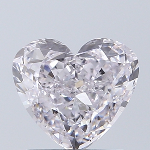 CY宝饰 VVS2心形粉钻裸石NONE GIA裸钻1.02克拉天然FP